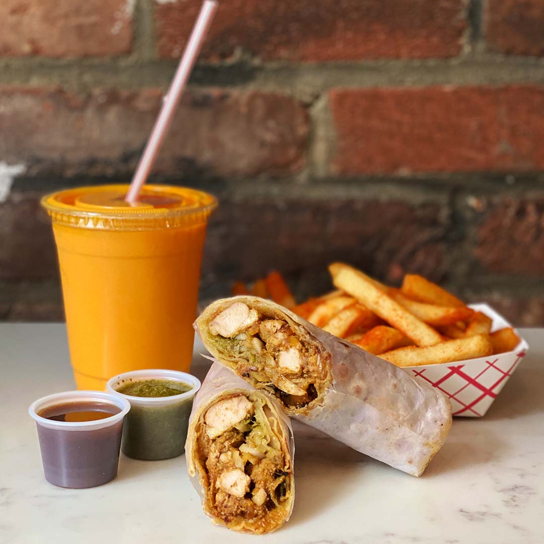 Chicken Korma Kathi Roll Combo
